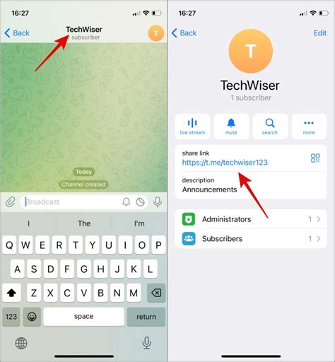 How to send a Telegram link ️.